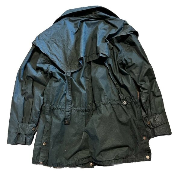 The Australian Outback Collection Green Chore Coat Jacket Oil Skin Ranch Wear XL - Picture 2 of 13